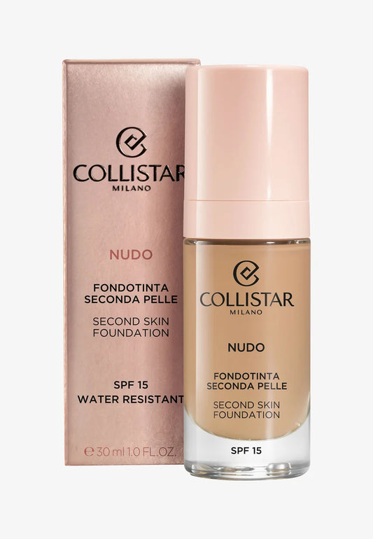 Collistar Nudo Second Skin Foundation SPF15 30ml Natural Finish Lightweight Coverage