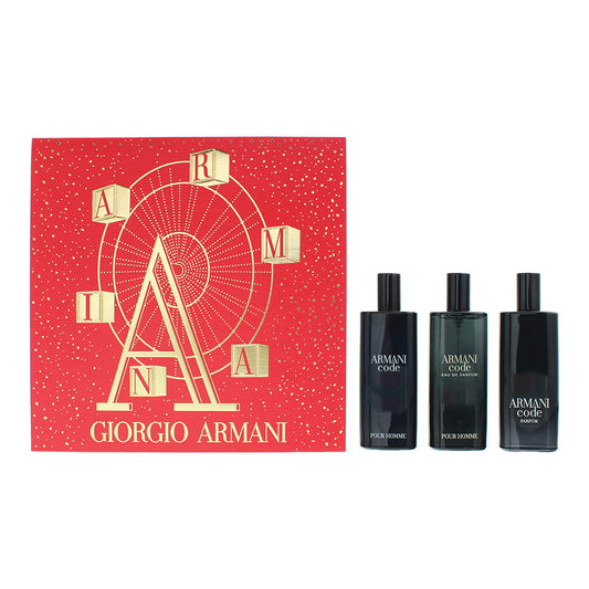 Giorgio Armani Code Gift Set 15ml Code EDT - 15ml Code EDP - 15ml Code Parfum