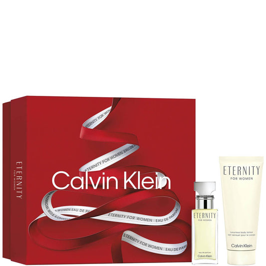 Calvin Klein Eternity Gift Set 30ml EDP - 100ml Body Lotion - Christmas Edition