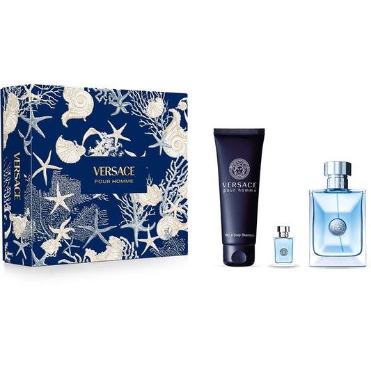 Versace Pour Homme Gift Set 100ml EDT + 150ml Bath and Shower Gel + 5ml EDT