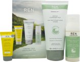 Ren Calm & Protect Gift Set 3 Pieces