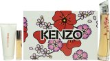 Kenzo Flower Ikebana Sakura Gift Set 75ml EDP + 10ml EDP + 75ml Body Lotion