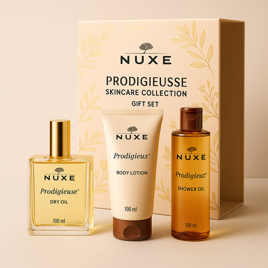 Nuxe Prodigieuse Skincare Collection Gift Set 100ml Dry Oil + 100ml Body Lotion + 100ml Shower Oil