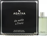 Agatha Paris Un Matin à Paris Gift Set 100ml EDT Spray + Bracelet (This Gift Set contains:
1 x 100ml EDT Spray
1 x Bracelet)