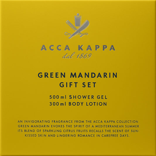 Acca Kappa Green Mandarin Gift Set 500ml Shower Gel + 300ml Body Lotion