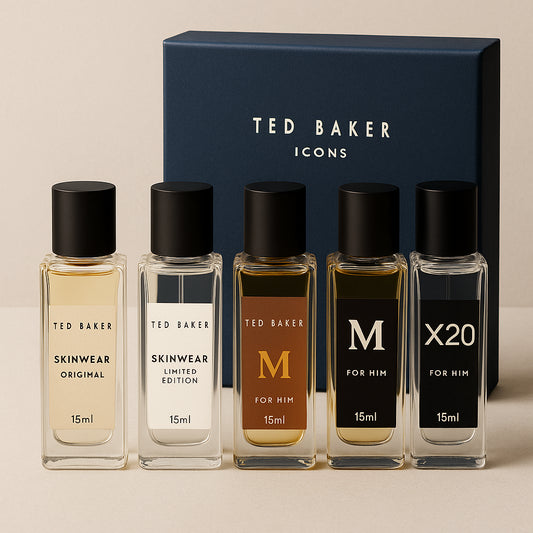Ted Baker Icons Gift Set 15ml EDT Skinware Original + 15ml EDT Skinware Limited Edition + 15ml EDT M For Him + 15ml EDT X20 For Him