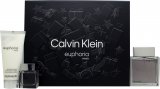 Calvin Klein Euphoria Gift Set 100ml EDT + 100ml Aftershave Balm + 15ml EDT