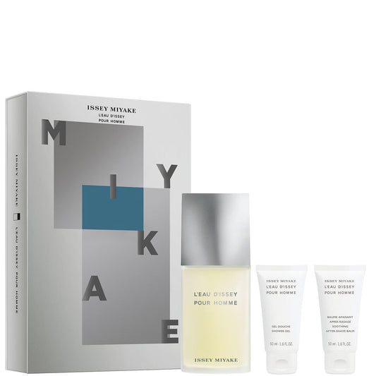 Issey Miyake L'Eau d'Issey Pour Homme Gift Set 125ml EDT - 50ml Shower Gel - 50ml Aftershave Balm