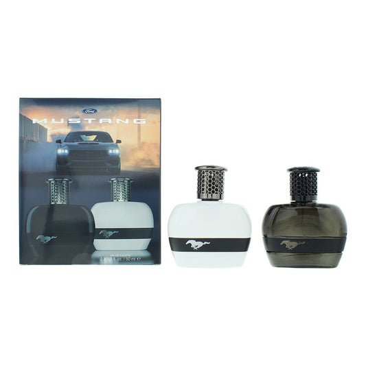 Mustang Gift Set 50ml Black Edt + 50ml White Edt
