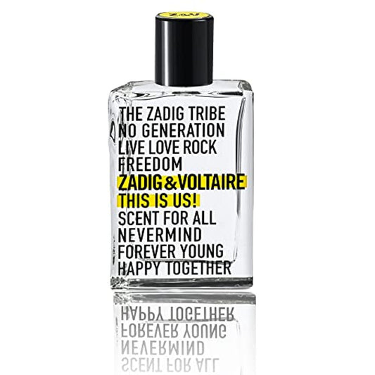 Zadig & Voltaire This Is Us! Eau de Toilette 100ml, 50ml, & 30ml Spray