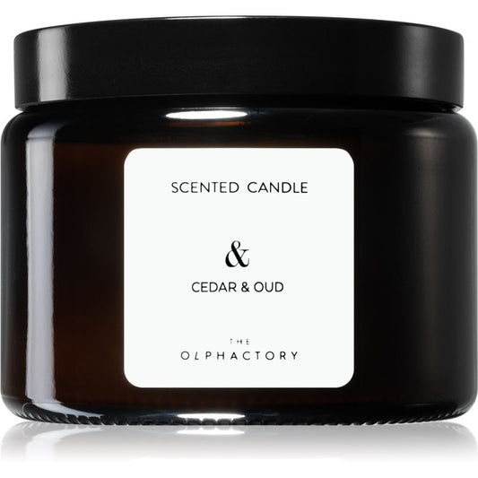 The Olphactory Cedar Oud Scented Candle 360g