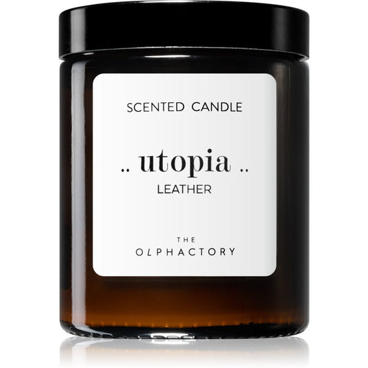 The Olphactory Utopia Leather Scented Candle