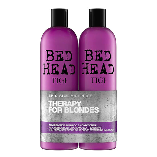 Tigi Duo Pack Bed Head Dumb Blonde 750ml Shampoo + 750ml Conditioner