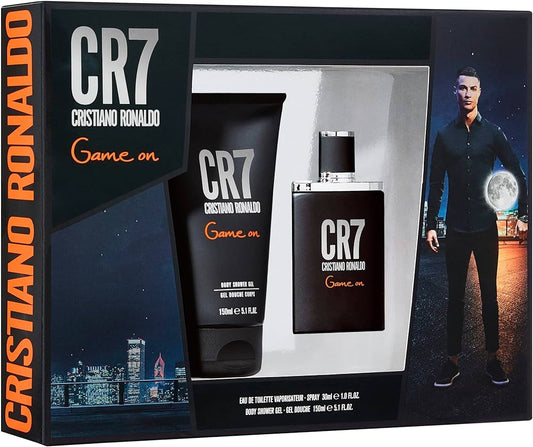 Cristiano Ronaldo CR7 Game On Set Contains 30ml EDT Spray - 100ml Shower Gel