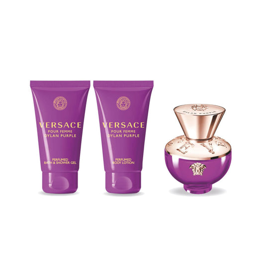 Versace Pour Femme Dylan Purple Gift Set 50ml EDP + 50ml Shower Gel + 50ml Body Lotion