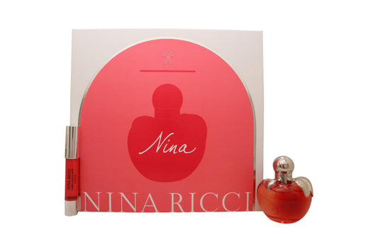 Nina Ricci Nina Gift Set 50ml EDT - 2.5g Its Lipstick - Iconic Pink