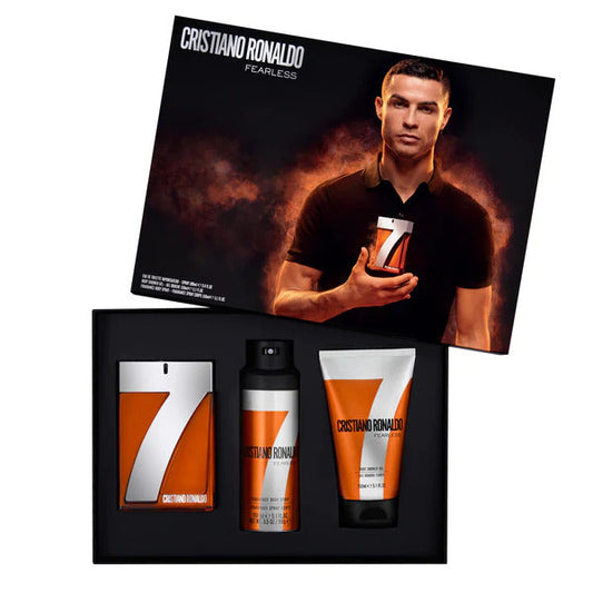 Cristiano Ronaldo CR7 Fearless Gift Set 100ml EDT - 150ml Shower Gel - 150ml Body Spray