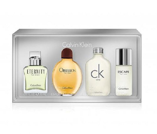 Calvin Klein Miniature Gift Set 15ml Eternity EDT - 15ml Obsession EDT - 15ml CK One EDT - 15ml Escape EDT