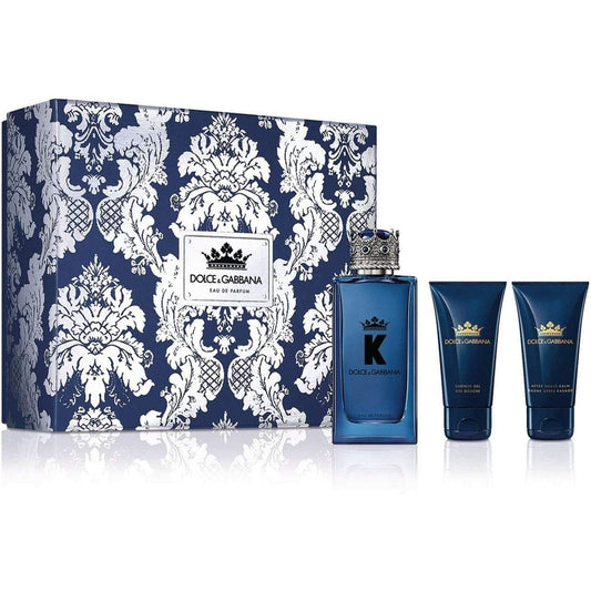 Dolce & Gabbana K Gift Set 100ml EDP - 50ml After Shave Balm - 50ml Shower Gel