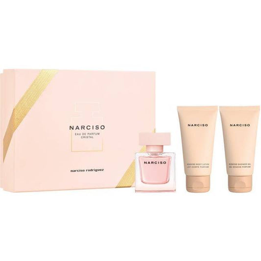Narciso Rodriguez Narciso Cristal Gift Set 50ml EDP - 50ml Body Lotion - 50ml Shower Gel