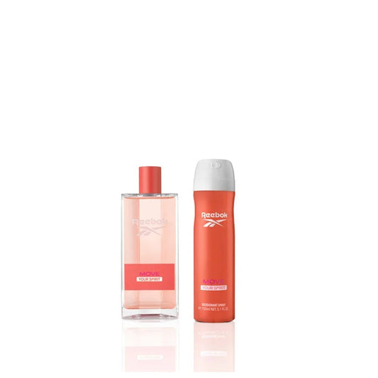 Reebok Move Your Spirit Women Gift Set 100ml EDT - 150ml Body Spray