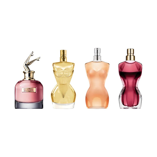 Jean Paul Gaultier Miniatures Gift Set 6ml Scandal EDP - 6ml Divine EDP - 6ml Classique EDT - 6ml La Belle EDP
