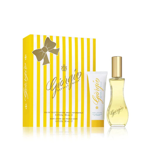 Giorgio Beverly Hills Giorgio Yellow Gift Set 90ml EDT - 50ml Body Lotion