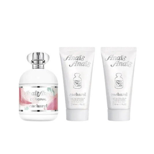 Cacharel Anaïs Anaïs L'original Gift Set 100ml Edt + 2 X 50ml Body Lotion