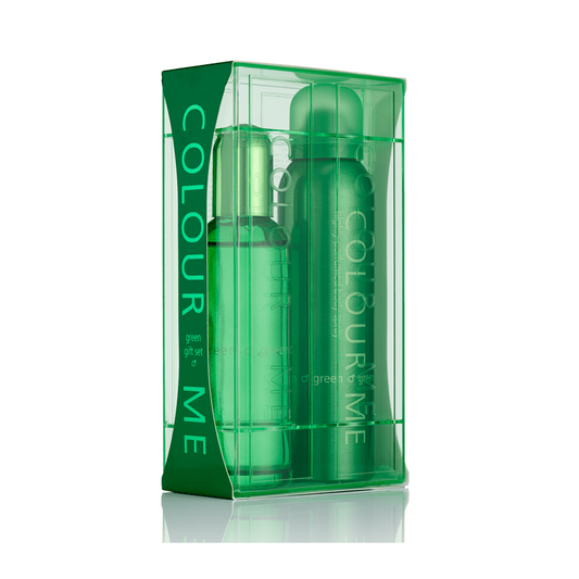 Colour Me Green Gift Set 90ml EDT Spray - 150ml Body Spray