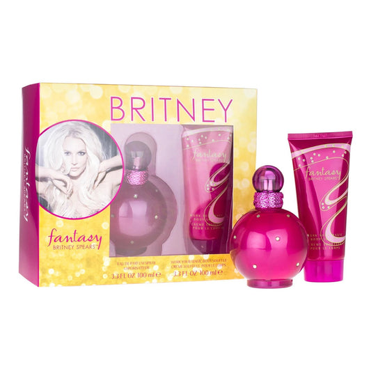 Britney Spears Fantasy Gift Set 100ml EDP - 100ml Body Souffle