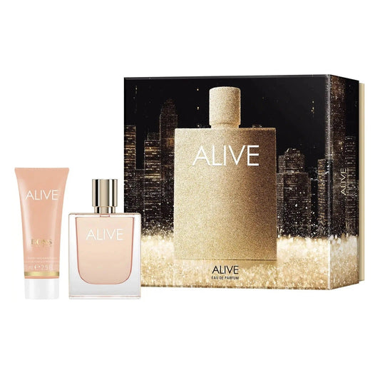 Hugo Boss Alive Gift Set 50ml EDP - 75ml Body Lotion