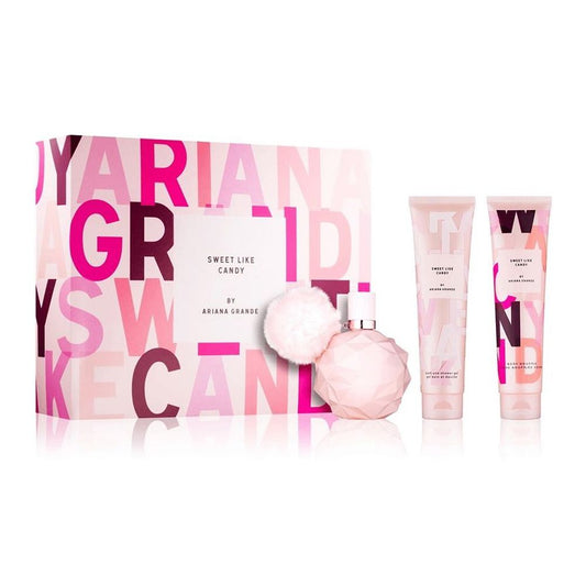 Ariana Grande Sweet Like Candy Gift Set 100ml EDP - 100ml Shower Gel - 100ml Body Lotion