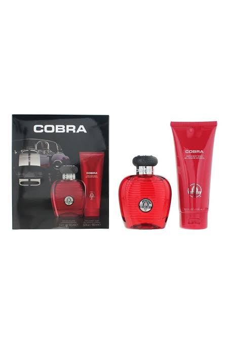 Carroll Shelby Red Cobra Gift Set 100ml Edt + 150ml Hair & Body Wash