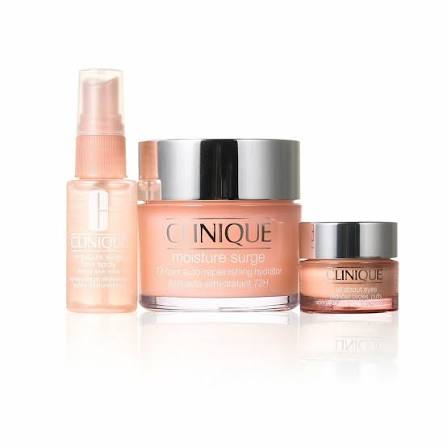 Clinique Ultra Hydration Moisture Surge Gift Set 30ml Moisture Surge Spray + 15ml All About Eyes + 125ml Moisture Surge 72H Auto Replenishing Hydrator