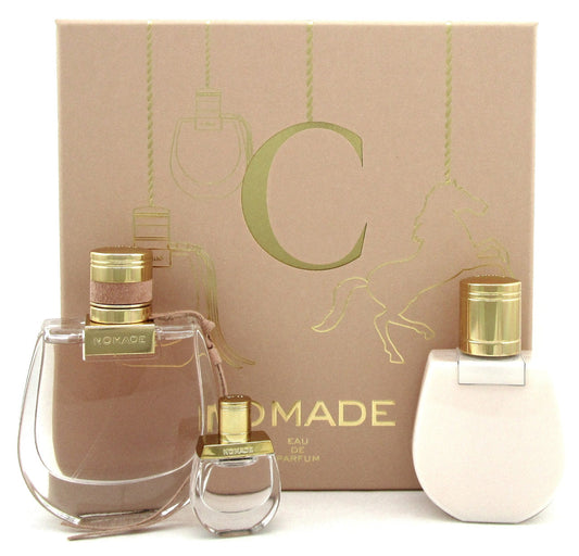 Chloé Nomade Gift Set 75ml EDP + 5ml EDP + 100ml Body Lotion