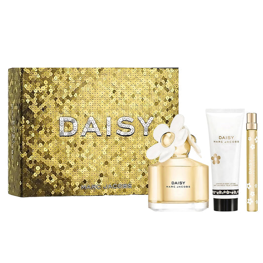 Marc Jacobs Daisy Gift Set 100ml EDT + 75ml Body Lotion + 10ml EDT