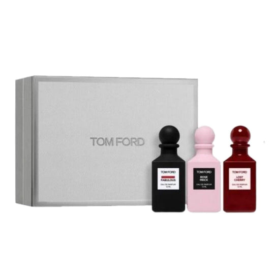 Tom Ford Private Blend Mini Decanter Gift Set 12ml Rose Prick EDP - 12ml Lost Cherry EDP - 12ml Bitter Peach EDP