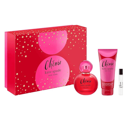 Kate Spade Chérie Gift Set 100ml Edp + 7.5ml Edp + 100ml Body Lotion