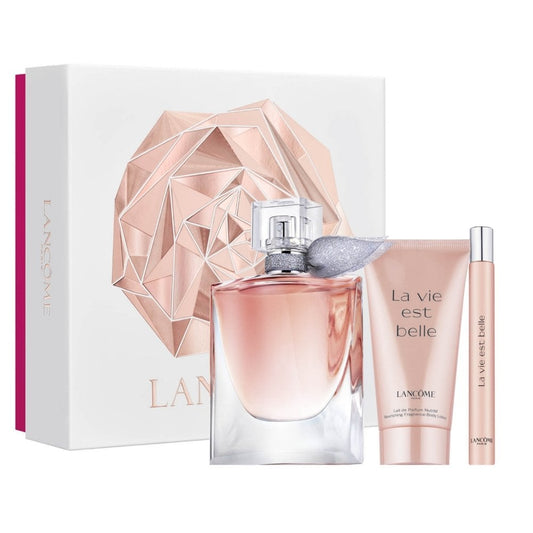 Lancome La Vie Est Belle Gift Set 50ml EDP - 10ml EDP - 50ml Body Lotion