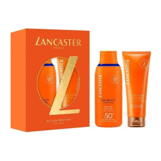 Lancaster My Sun Routine Gift Set - Sun Beauty Sublime Tan Spf 50 Body Milk 175ml + Golden Tan Maximizer After Sun Lotion 125ml
