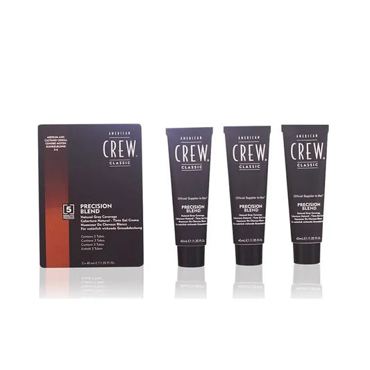American Crew Precision Blend Natural Grey Coverage Trio Pack 3 X 40ml Medium Ash