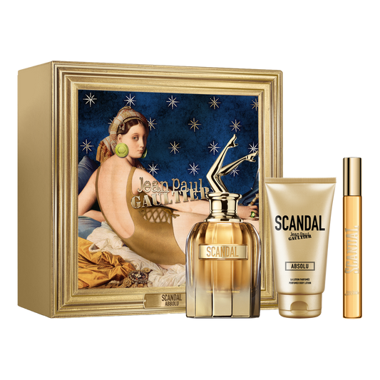 Jean Paul Gaultier Scandal Absolu Gift Set - Parfum Spray 80ml + Body Lotion 75ml + Parfum Spray 10ml