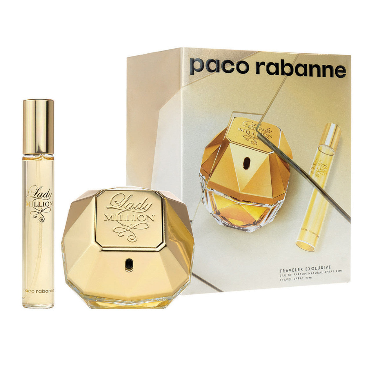 Paco Rabanne Lady Million Gift Set 50ml EDP - 10ml EDP