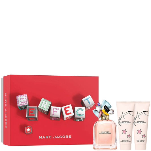 Marc Jacobs Perfect Gift Set 100ml EDP - 75ml Body Lotion - 75ml Shower Gel