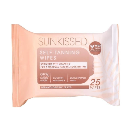 Sunkissed Self-Tanning Wipes - 25 Pieces