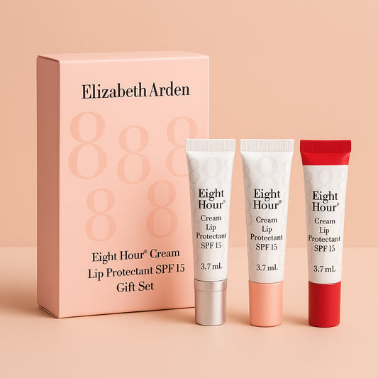 Elizabeth Arden Eight Hour Cream Lip Protectant SPF15 Gift Set 3 x 3.7ml