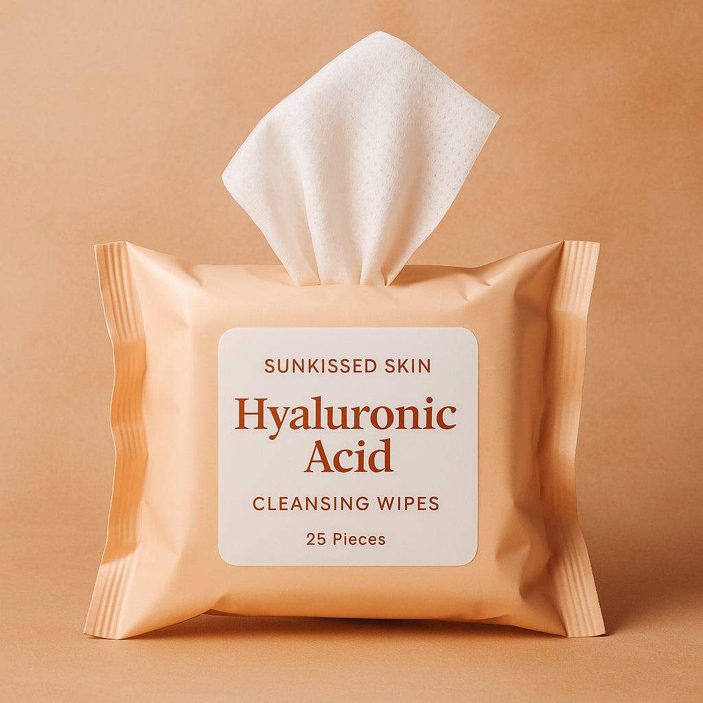 Sunkissed Skin Hyaluronic Acid Cleansing Wipes - 25 Pieces
