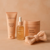 Sunkissed Miracle Glow Up Gift Set 40ml Protective Miracle Balm + 30ml Miracle Oil + 200ml Body Cream + 1 Piece Headband