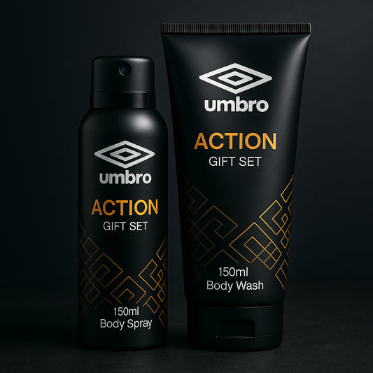 Umbro Action Gift Set 150ml Body Spray + 150ml Body Wash