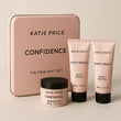 Katie Price Confidence Tin Trio Gift Set 100ml Rich Shower Gel + 100ml Body Cream + 100ml Body Butter